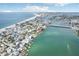 Aerial view of waterfront homes and community at 126 90Th Ave, Treasure Island, FL 33706