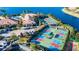 Aerial view of resort-style amenities at 15618 Aurora Lake Cir, Wimauma, FL 33598