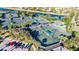Aerial view of tennis and pickleball courts at 15618 Aurora Lake Cir, Wimauma, FL 33598