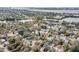 Aerial view of neighborhood near water at 1841 Overbrook Ave, Clearwater, FL 33755