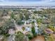 Aerial view of house and surrounding area at 1841 Overbrook Ave, Clearwater, FL 33755