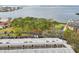 Aerial view of condo building and waterfront at 2700 Bayshore Blvd # 6308, Dunedin, FL 34698