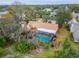 Backyard with pool and screened enclosure, aerial view at 2913 Aston Ave, Plant City, FL 33566