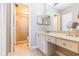 Clean bathroom with white vanity and tile at 5633 Puerta Del Sol S Blvd # 203, St Petersburg, FL 33715