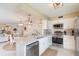 Modern kitchen with stainless steel appliances and white cabinets at 5633 Puerta Del Sol S Blvd # 203, St Petersburg, FL 33715