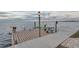 Serene private dock with a bench and water access at 6423 Driftwood Dr, Hudson, FL 34667