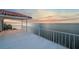 Relaxing balcony overlooking the sunset and calm water at 6423 Driftwood Dr, Hudson, FL 34667
