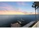 Stunning sunset view over the water at 6423 Driftwood Dr, Hudson, FL 34667