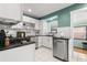 Modern kitchen with stainless steel appliances and granite countertops at 700 S Prospect Ave, Clearwater, FL 33756