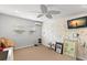 Recreation room with painted wall, TV and seating area at 700 S Prospect Ave, Clearwater, FL 33756