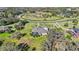 Aerial view of house, pool and surrounding neighborhood at 11518 Hammock Oaks Ct, Lithia, FL 33547