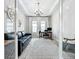 Bright home office with built-in desk and large windows at 13028 Homestead Ln, Parrish, FL 34219