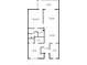 Two-bedroom home floor plan, includes kitchen, living room, dining area, and sunroom at 131 Bluff View Dr # 103, Belleair Bluffs, FL 33770