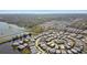 Aerial view of large community of manufactured homes near a lake at 13225 101St St # 456, Largo, FL 33773