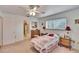 Small bedroom with twin bed and access to bathroom at 1536 W Del Webb Blvd, Sun City Center, FL 33573