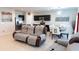 Open dining area with seating for six and a view of the living room at 178 Brofield St, Brooksville, FL 34604