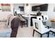 Open concept kitchen with island and dining area at 178 Brofield St, Brooksville, FL 34604