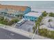 Aerial of beach house and RV parking at 18838 Gulf Blvd # 202, Indian Shores, FL 33785