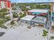 Aerial view of beach house and lot at 18838 Gulf Blvd # 202, Indian Shores, FL 33785