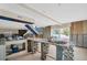 Unfinished kitchen with island and ocean views at 18838 Gulf Blvd # 202, Indian Shores, FL 33785
