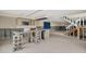 Unfinished kitchen with island and new cabinets at 18838 Gulf Blvd # 202, Indian Shores, FL 33785