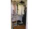Large walk-in closet with ample hanging and shelving space at 255 Capri N Cir # 17, Treasure Island, FL 33706