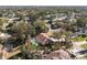 Aerial view showcasing the home's private pool and desirable neighborhood setting at 2712 Mock Orange Ct, Valrico, FL 33594