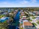 Aerial view of waterfront homes and community at 5401 Circle Dr, Weeki Wachee, FL 34607