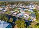 Wide aerial view of the property and surrounding neighborhood at 5401 Circle Dr, Weeki Wachee, FL 34607