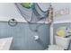 Bathroom with nautical decor and seashell accents at 5401 Circle Dr, Weeki Wachee, FL 34607