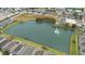 Community features a lake with fountain and clubhouse at 5725 Stockport St, Riverview, FL 33578