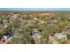 Aerial view showing the home's location in a quiet neighborhood at 6002 N Ithmar Ave, Tampa, FL 33604