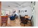 Cozy dining area with wood flooring, table, and four chairs, near living room at 601 N Hercules Ave # 503, Clearwater, FL 33765
