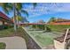 Community shuffleboard courts nestled in a landscaped area at 601 N Hercules Ave # 503, Clearwater, FL 33765