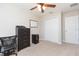 Spacious bedroom with double door closet and ceiling fan at 7236 Grand Elm Dr, Riverview, FL 33578