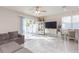 Spacious living room with sliding glass doors leading to backyard at 7236 Grand Elm Dr, Riverview, FL 33578