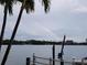 Rainbow over waterfront with palm trees and boats at 7800 3Rd S Ave, St Petersburg, FL 33707
