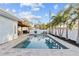 Large, refreshing pool with a spacious patio at 8334 139Th Ln, Seminole, FL 33776