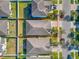 Aerial view showcasing the home's location within a residential neighborhood at 12410 Ballentrae Forest Dr, Riverview, FL 33579