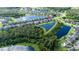 Aerial view of home and community at 19510 Whispering Brook Dr, Tampa, FL 33647
