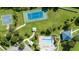 Aerial view of community amenities including sports courts at 19510 Whispering Brook Dr, Tampa, FL 33647