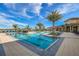Expansive pool area with lap pool and spa at 20249 Symphony Pl, Venice, FL 34293