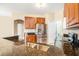 Kitchen with stainless steel appliances and granite counters at 2029 Inverness Greens Dr # 2029, Sun City Center, FL 33573