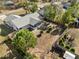 Aerial view of a house with a large backyard, showcasing its size and privacy at 2139 Abby Ave, Spring Hill, FL 34609
