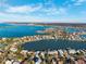 Aerial view of waterfront homes and community at 2601 Bay Blvd, Indian Rocks Beach, FL 33785
