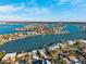Wide aerial view of waterfront community at 2601 Bay Blvd, Indian Rocks Beach, FL 33785