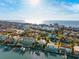 Aerial view of waterfront homes and neighborhood at 2601 Bay Blvd, Indian Rocks Beach, FL 33785