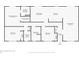 Floor plan showing a 2 bedroom, 2 bathroom home at 2601 Bay Blvd, Indian Rocks Beach, FL 33785