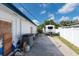 Large backyard with RV parking and storage area at 604 Danube Ave, Tampa, FL 33606