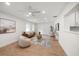 Spacious living room with hardwood floors and a neutral color palette at 7516 38Th N Ave, St Petersburg, FL 33710